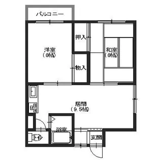 ホワイトハイツD【2階】の間取り