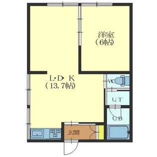 グリーンハイツ【1階】の間取り
