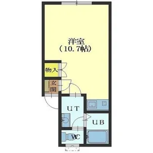 1Rの間取り画像