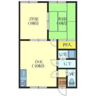 コーポ日吉ヶ丘【2階】の間取り