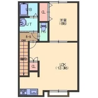 北海道亀田郡七飯町鳴川3丁目【アパート】の間取り