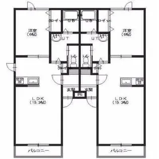 北海道北斗市七重浜8丁目【アパート】の間取り