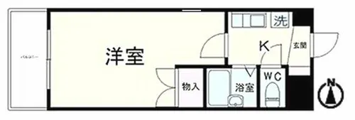 レジデンスフクザワⅡ【2階】の間取り