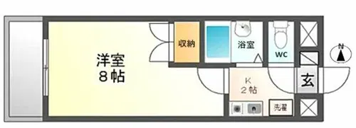 レジデンスフクザワⅡ【2階】の間取り