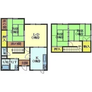 北海道函館市本通3丁目【一戸建】の間取り