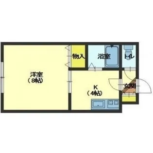 クリア北浜【1階】の間取り