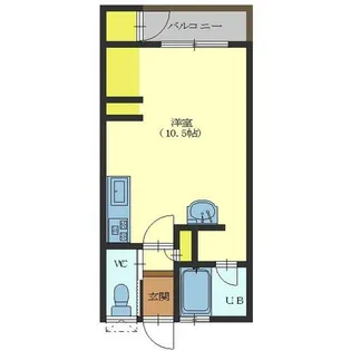 Rino-fine本通Ⅲ【105号室】の間取り