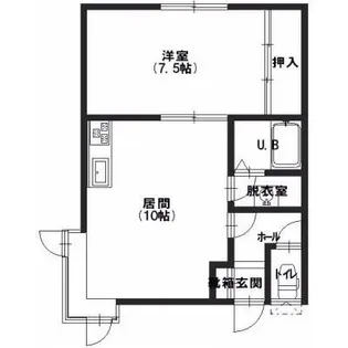 北海道函館市美原1丁目【アパート】の間取り
