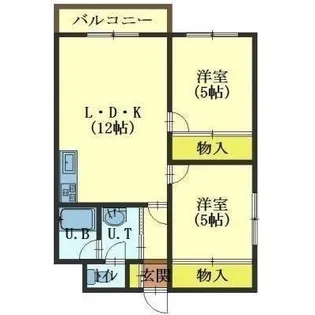 フロムK【201号室】の間取り