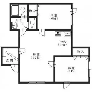 メゾンKAITO【201号室】の間取り