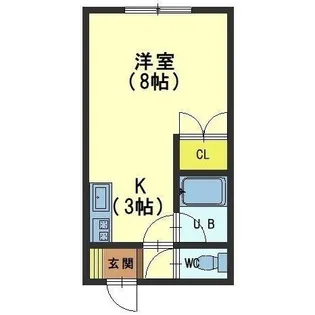 北海道函館市川原町【アパート】の間取り