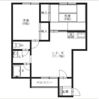 グリーンセゾンB棟【101号室】の間取り