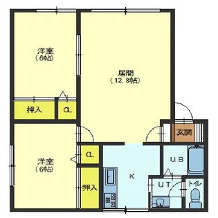 れいか美原【102号室】の間取り