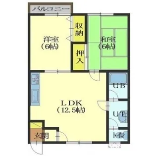 コーポチェリー【203号室】の間取り