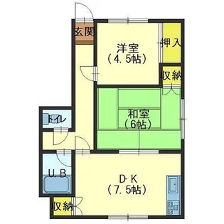 ルグラン亀田本町【202号室】の間取り