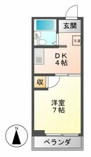 グリーンハイツ今池【402号室】の間取り