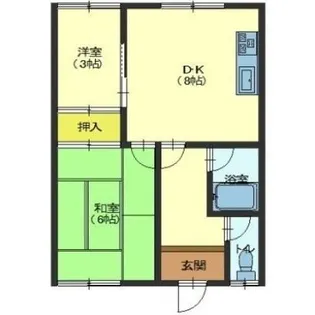 コミュニティ富岡Ⅰ【205号室】の間取り