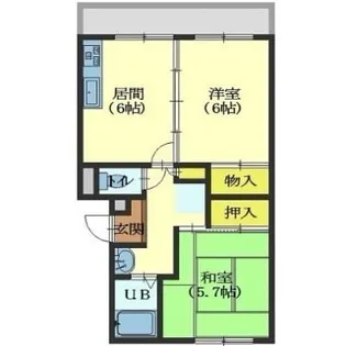 メゾン・ド・シャモニー【1階】の間取り