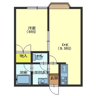 北海道函館市昭和4丁目【アパート】の間取り