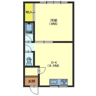 ハイツアスカ【1階】の間取り