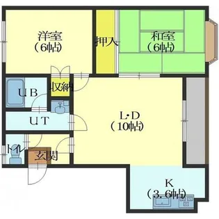 マイライフ山の手【2階】の間取り