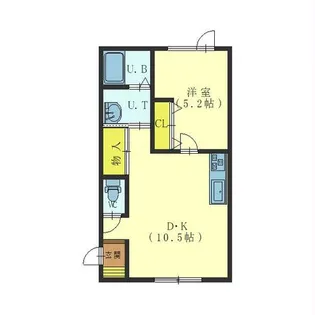 北海道函館市昭和2丁目【アパート】の間取り