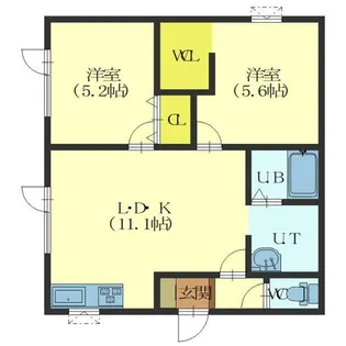 函館山麓ストーリー【1階】の間取り