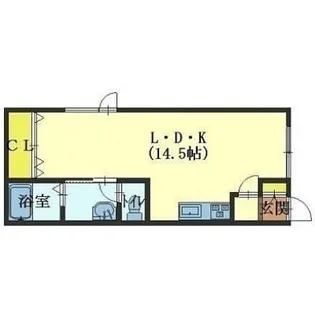 メゾンド金堀【2階】の間取り