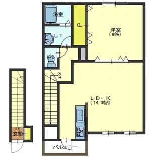アメニティコートK・H【2階】の間取り