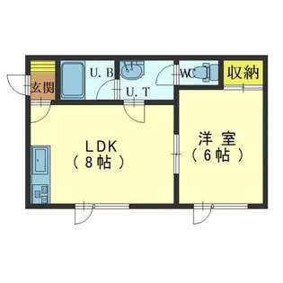 北海道函館市富岡町2丁目【アパート】の間取り