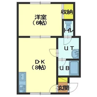 北海道函館市富岡町2丁目【アパート】の間取り