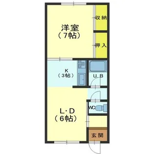 エクレール川原【102号室】の間取り