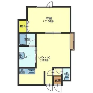 北海道函館市港町1丁目【アパート】の間取り