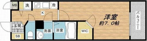 エスリード大手前【9階】の間取り