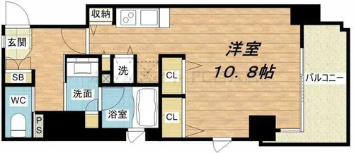 アーバネックス北浜【11階】の間取り
