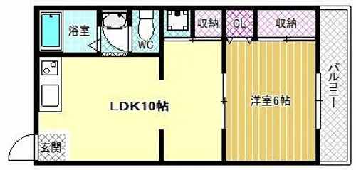 シティハイツ本町【2階】の間取り