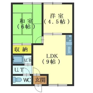 コーポ半田Ⅱ【1階】の間取り