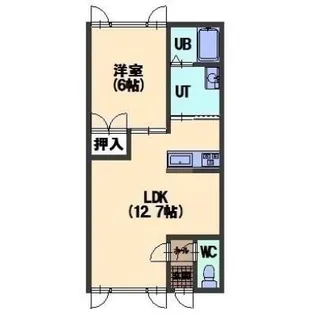 ヴィラ追分【102号室】の間取り