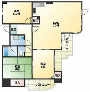 インペリアルカーサ【9階】の間取り