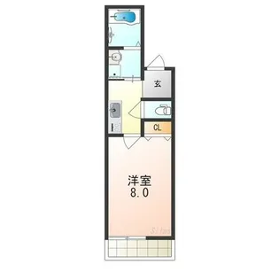 フジパレス堺もずサウスⅢ番館【3階】の間取り