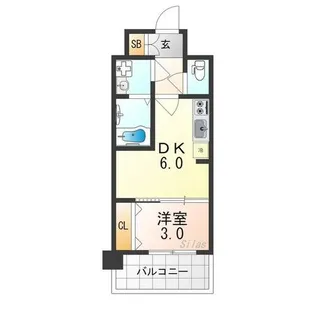 プレサンスTHE KYOTO 新町通【1階】の間取り
