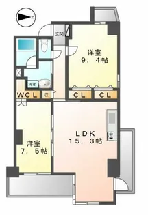 イーグルヘッド橦木【4階】の間取り