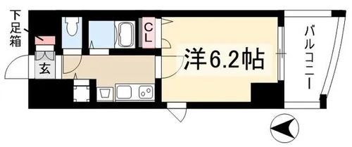 プレサンス泉シティアーク【0701号室】の間取り
