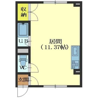 ヒルトン函館【303号室】の間取り