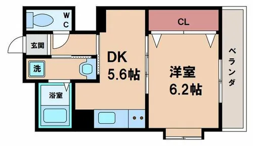 浪速コート【2階】の間取り
