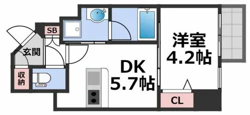 GAUDI(ガウディ)【8階】の間取り