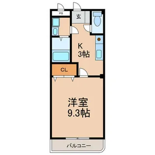 メルベーユコノミ【2階】の間取り