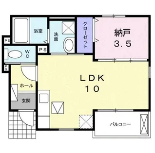 サンセール ヤマビコ【1階】の間取り