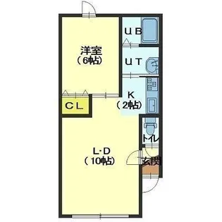ノースシャインNK1【201号室】の間取り
