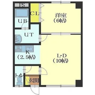 ドリームハイツⅡ(本通)【202号室】の間取り